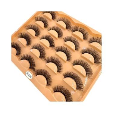 Imagem de Cílios Postiços De 25MM, 10 Pares, Efeito Fluffy E Wispy, Volume Espes