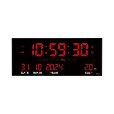 Imagem de Relógio Digital De Parede Grande LED De 14 Polegadas Com Alarme, Tempe
