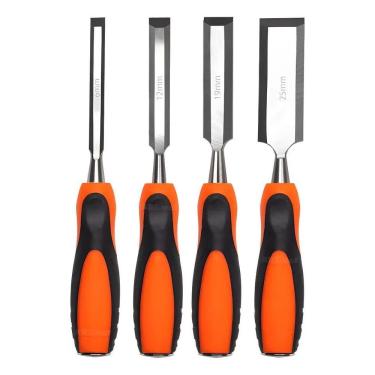 Imagem de Jogo Kit 4 Peças Formão Para Entalhar Madeira U