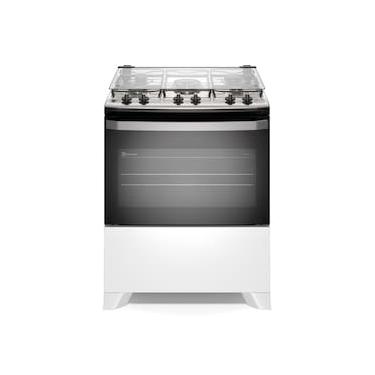 Imagem de Fogão 5 Bocas Electrolux FE5IW Efficient PerfectCook VaporBake Bivolt Branco