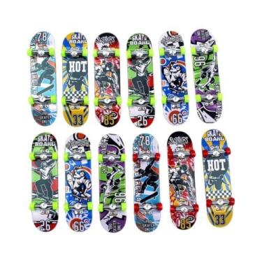 Imagem de Skate De Dedo Profissional De Madeira: Brinquedo DIY Para Skate Park, 