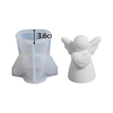 Imagem de Molde De Silicone Asas De Anjo Para Velas Aromáticas DIY, Escultura De