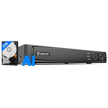 Imagem de Anpviz AI 12MP 16CH POE NVR (12MP/8MP/6MP/5MP/4MP) Smart AI POE gravador de vídeo em rede – Suporta até 16 câmeras IP 12MP/4K, alimentação via Ethernet de 16 canais pré-instalado HDD NVR7616Q2-16P-A
