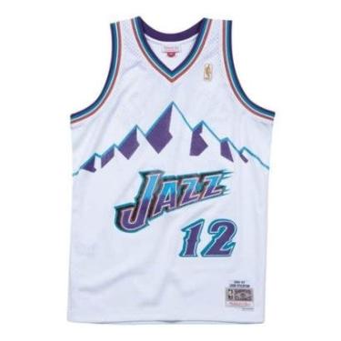 Imagem de Regata Mitchell & Ness Swigman Jersey Utah Jazz John Stockton Masculino-Masculino