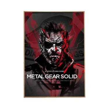 Imagem de Pôster Artístico Da Série Metal Gear Solid Em Papel Kraft Branco, Deco
