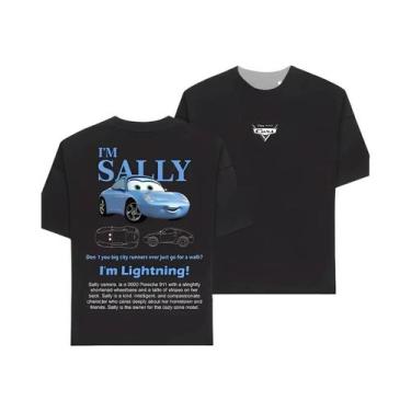 Imagem de Camisetas plus Size Disney Cars McQueen Sally Para Meninos, Meninas, C