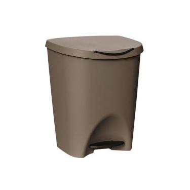 Imagem de Lixeira Pedal Resistente 7,5 Litros Usual para Cozinha ou Banheiro, MA
