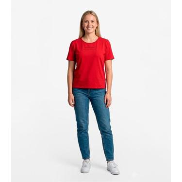 Imagem de Blusa Feminina Manga Curta Infinita Cor Vermelho, M, Vermelho