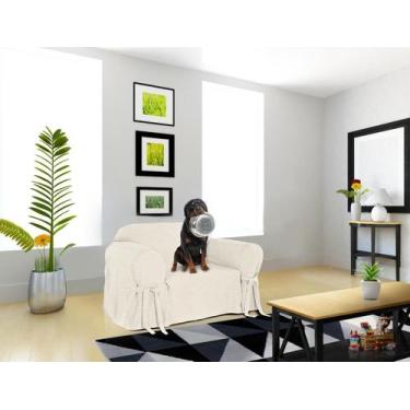 Imagem de Capa Protetor de Sofá 1 Lugar Impermeável Acquablock Pets Cachorro Cri