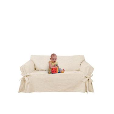 Imagem de Capa Protetor de Sofá 3 lugares Impermeável Acquablock Para Gatos Cria