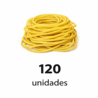 Imagem de Elástico de Borracha Amarelo Resistentes, Flexíveis e Várias Quantidad
