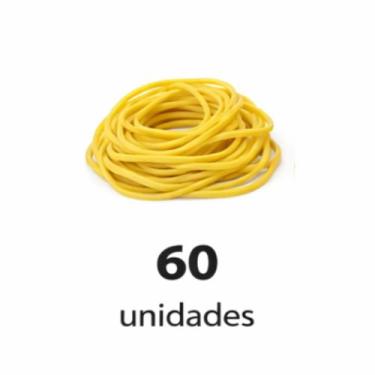 Imagem de Elástico de Borracha Amarelo Resistentes, Flexíveis e Várias Quantidad