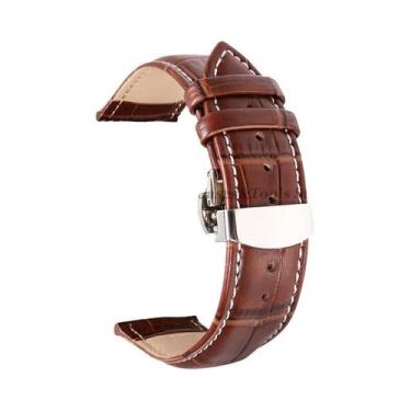 Imagem de Pulseira De Couro Com Padrão De Crocodilo Para Relógios Seiko Omega DW