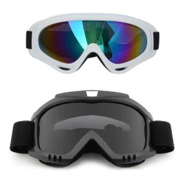 Imagem de Kit 2 Óculos De Neve Snowboard Esqui Motocross Downhill UTV Kitesurf U