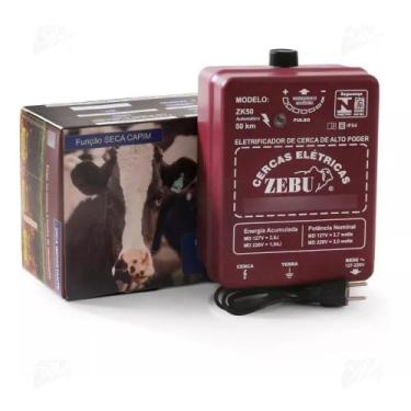 Imagem de Eletrificador Cerca Eletrica Gado Aparelho Choque 50Km Zk50 - Zebu