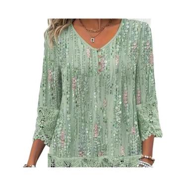 Imagem de Camiseta Casual Elegante De Manga Longa plus Size Para Mulheres, Moda 