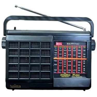 Imagem de Rádio Portátil 7 Faixas AM/FM/OC Preto RM PFT 73AC - MotoBras