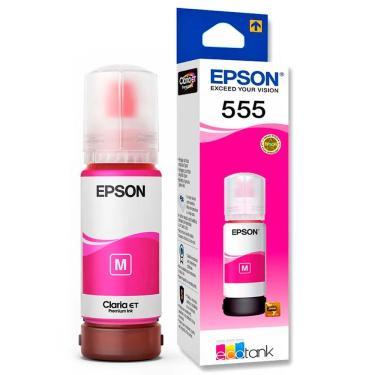 Imagem de Refil De Tinta Epson T555 Magenta, 70ml, Para Impressora Epson L8160 E L8180 - T555320-al