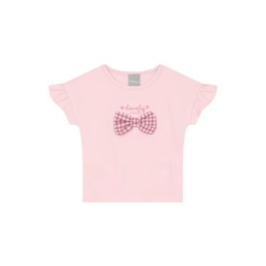 Imagem de Blusa infantil menina com laço xadrez Mundi