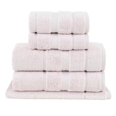 Imagem de Kit Jogo De Toalhas Buddemeyer 5 Peças Banho Rosto e Piso Vision Dual 