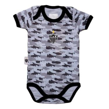 Imagem de Body Bebê Atlético Mineiro Manga Curta Camuflado Oficial, P