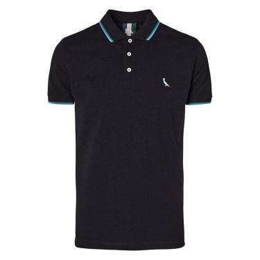 Imagem de Camisa Polo Reserva Friso Duplo Masculina Preta-Masculino