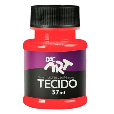 Imagem de Tinta Fluorescente para Tecido 37ML Vermelho DAC