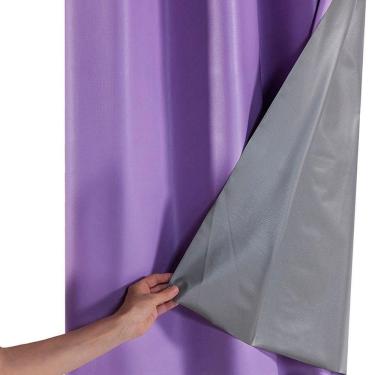 Imagem de Cortina Blecaute Sala Quarto Banheiro Escritório 1,10m X 1,30m Lilás