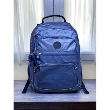 Imagem de Mochila Inspiração Kipling - Metalizada – Impermeável – Diversos Bolsos – Grande – Notebook – Dia a Dia – Escola – Unissex