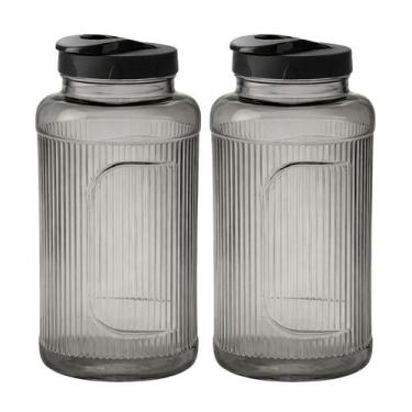 Imagem de Kit 2 Garrafa De Geladeira Premium 1,3l Jarra Água Suco Luxo - - PLASU