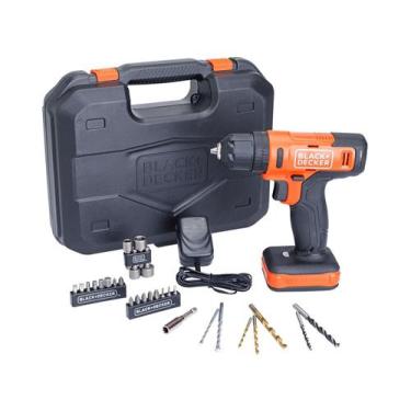 Imagem de Furadeira e Parafusadeira de Impacto Black+Decker a Bateria 32 Peças B