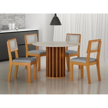 Imagem de Sala de jantar MDF redonda 4 lugares Florença - Arbo Design