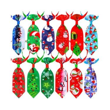 Imagem de Gravatas Borboleta De Natal Para Cães (10 Peças) - Acessórios De Estil