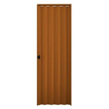Imagem de Porta Sanfonada Interna Plasbil PVC, Mogno, 210 x 70 cm
