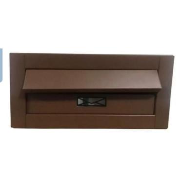 Imagem de Caixa De Correio P Aço Inox Marrom Carta Corten Muro 30X15 - HD INOX