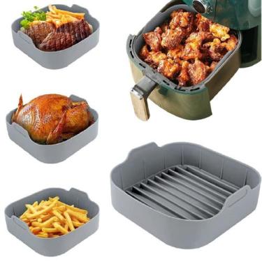 Imagem de 5 Forma Cozimento em Silicone Fritadeira Air Fryer Microondas Com Alça