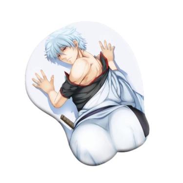 Imagem de Mouse pad com apoio de pulso Anime Gintama Sakata Gintoki - yiweisai