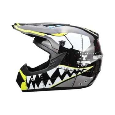 Imagem de Capacete Completo Para Crianças E Jovens Com Óculos De Motocross E Luv