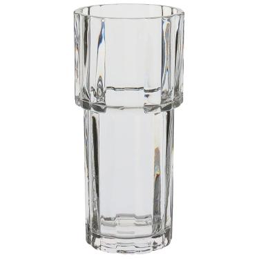 Imagem de VASO DECORATIVO ENFEITE PLANTA REDONDO ECO CRYSTAL 24x10x10cm TRANSPARENTE