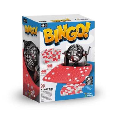 Imagem de Jogo Super Bingo com Globo Giratório Cartelas Pais e Filhos - Pai & Fi