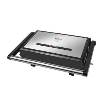 Imagem de Sanduicheira Grill Kian Panini Inox 1200w Preto Inox - 127v, Preto, 11