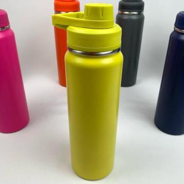 Imagem de Garrafa Térmica Inox 800ml Portátil Academia Água Gelada Por Mais Temp