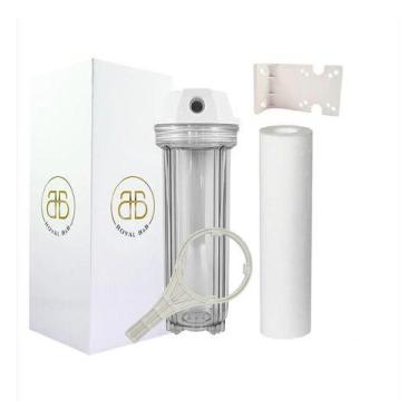Imagem de Filtro Agua Cavalete Caixa Pou E 4 Refis Polipropileno 0,5 Transparent