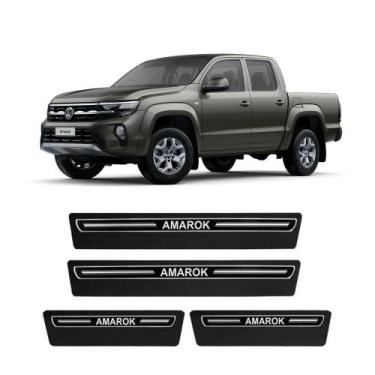 Imagem de Kit Soleiras Elegance NP - Protetor Premium Amarock 2011 a 2025 - NP A