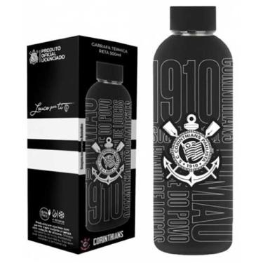 Imagem de Garrafa Térmica inox 500 ML times de futebol sortidos Cor:Corinthians 