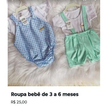 Imagem de Roupa para bebê - ., Verde, veste 3 a 6 meses 