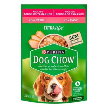 Imagem de Ração Úmida para Cachorro Dog Chow Adulto Extra Life Sabor Peru ao Mol