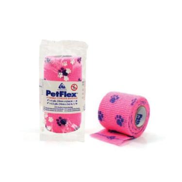 Imagem de Atadura flex 10x2m c/ patinha rosa - PETFLEX