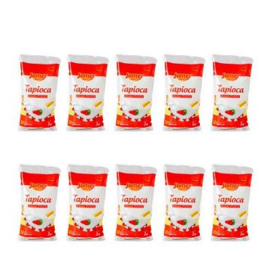 Imagem de Kit 10 Pacote Massa para Tapioca Jomer Premium 1kg Soltinha