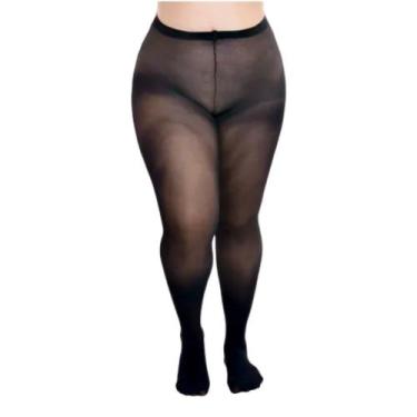 Imagem de Meia Calça Loba Opaca Fio 40 Plus Size Tamanhos Grandes, Preto, XG